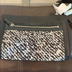 Coach Black and White PatternedLG clutch Bag